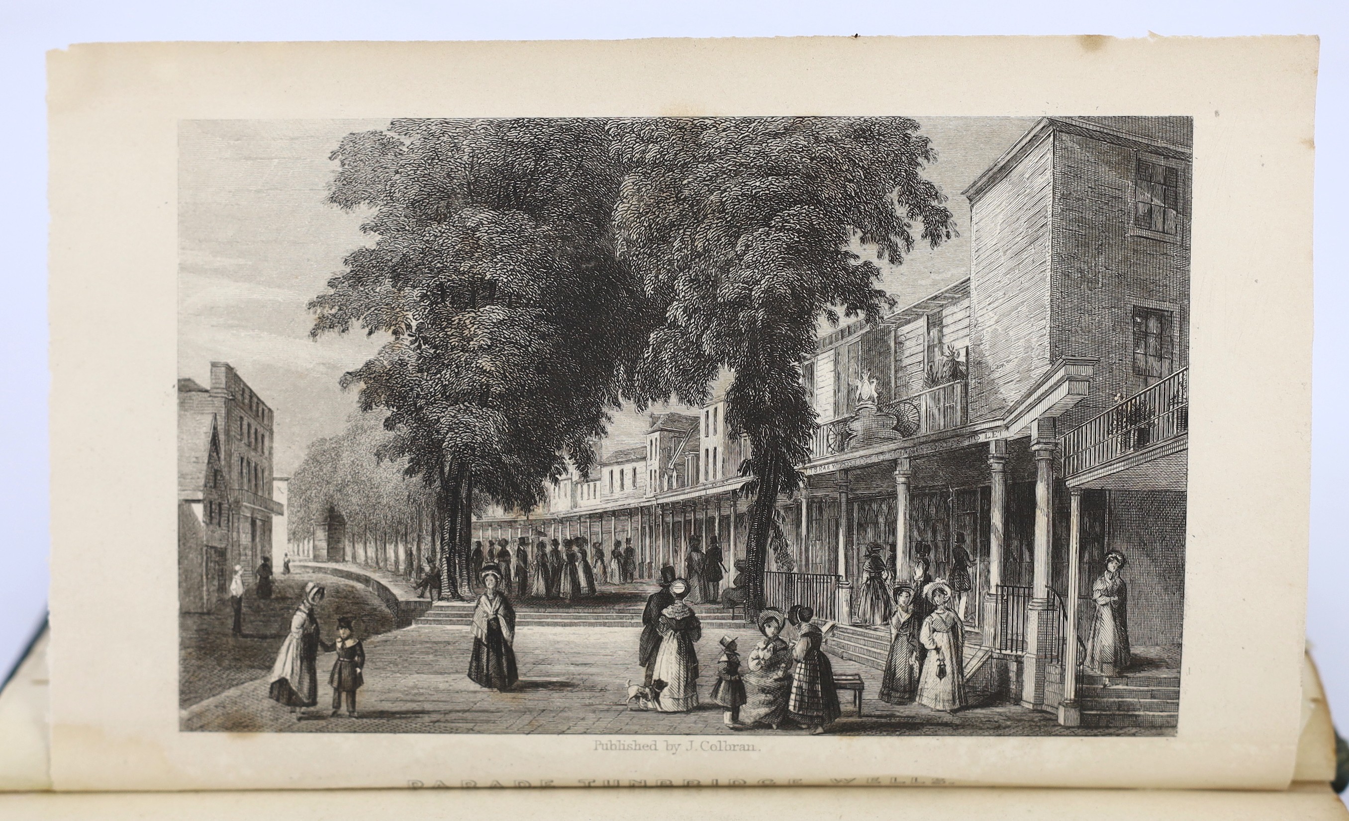 KENT, TUNBRIDGE WELLS: Colbran's New Guide for Tunbridge Wells...and Notices of the London and Dover Railway.... 2nd edition. By James Phippen. folded hand-coloured plan, 10 plates, text engravings and advertiser; origin